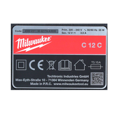 Milwaukee M12- C12C Chargeur 12V pour Batteries Li-Ion ( 4932352000 ) 2