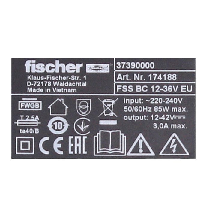 Fischer FSS-BC 12-36V Chargeur AIR COOLED - CAS Partner ( 552931 ) 2