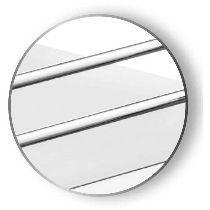 Corbeilles fil - Version : Fil plat - Décor : Blanc / Fil chromé - Pour caisson de largeur : 300 mm - Largeur : 240 mm 1