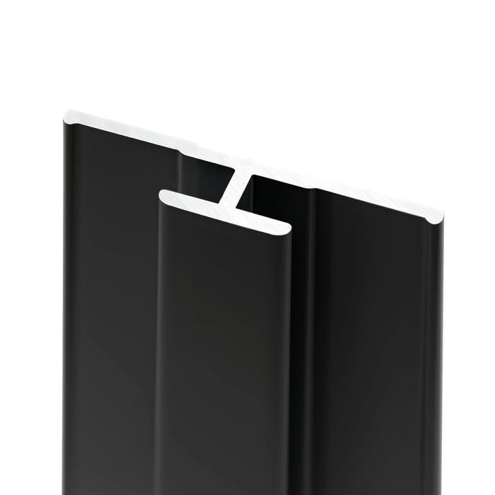 Schulte Profilé de jonction pour Panneau mural de douche, DécoDesign,  Noir, 255 cm 0