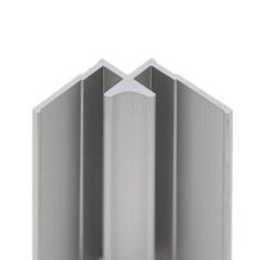 Schulte Profilé d'angle intérieur pour Panneau mural de douche, DécoDesign,  Alu-argenté, 255 cm