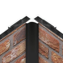 Schulte Profilé d'angle intérieur pour Panneau mural de douche, DécoDesign,  Noir, 210 cm 2