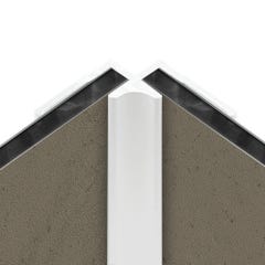 Schulte Profilé d'angle intérieur pour Panneau mural de douche, DécoDesign,  Blanc, 210 cm 4