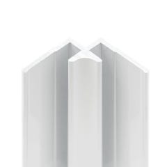 Schulte Profilé d'angle intérieur pour Panneau mural de douche, DécoDesign,  Blanc, 210 cm