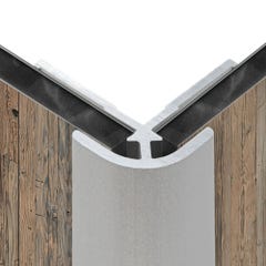 Schulte Profilé d'angle extérieur pour Panneau mural de douche, DécoDesign,  Alu-argenté, 210 cm 3