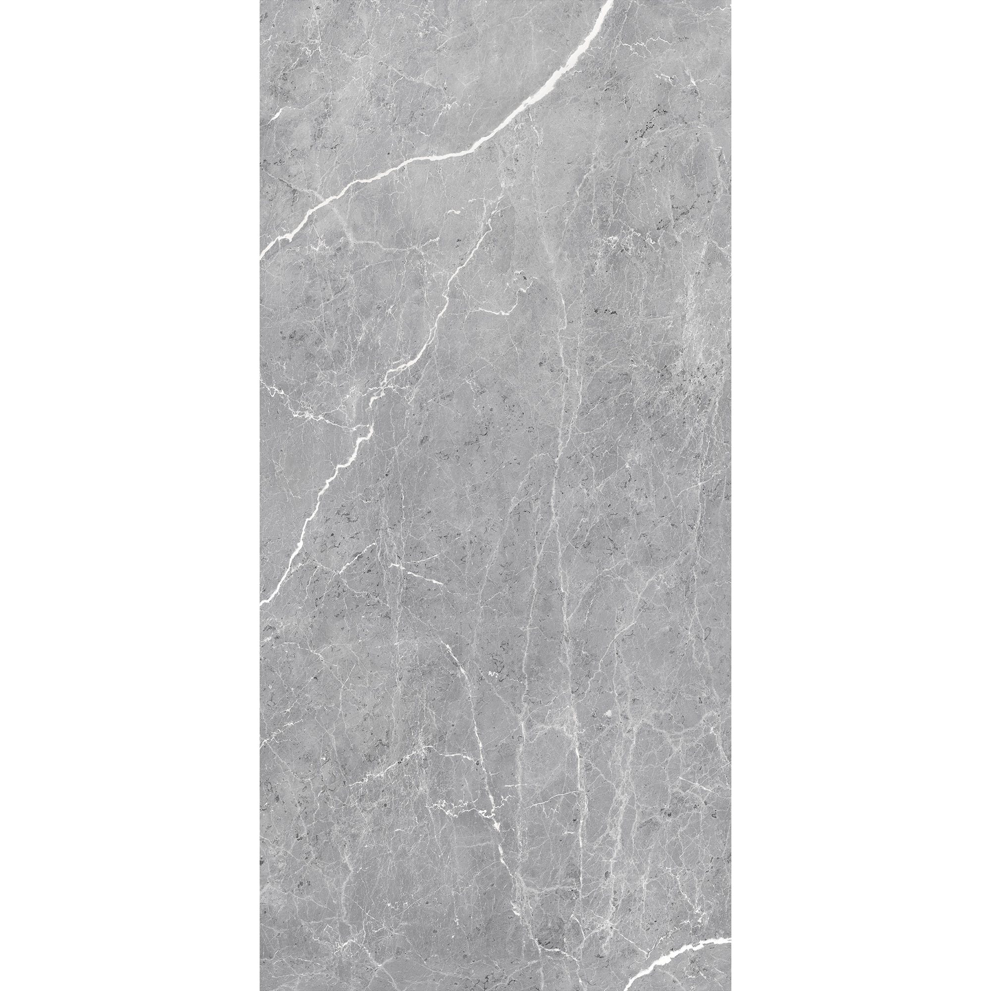 Schulte Pack de 2 panneaux muraux 100 x 210 cm, revêtement pour douche et salle de bains, DécoDesign SOFTTOUCH, marbre gris profond 1