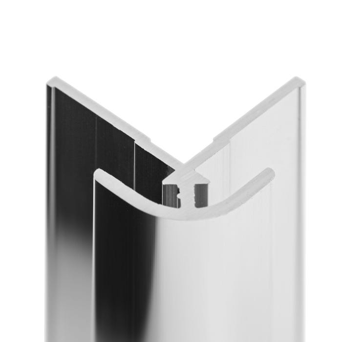 Schulte Profilé d'angle extérieur pour Panneau mural de douche, DécoDesign,  Aspect chromé, 210 cm 0