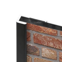 Schulte Pack de 2 profilés de finition + 1 Schulte Profilé d'angle pour Panneau mural de douche, 210 cm, DécoDesign, Noir 4