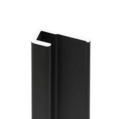 Schulte Pack de 2 profilés de finition + 1 Schulte Profilé d'angle pour Panneau mural de douche, 210 cm, DécoDesign, Noir 1