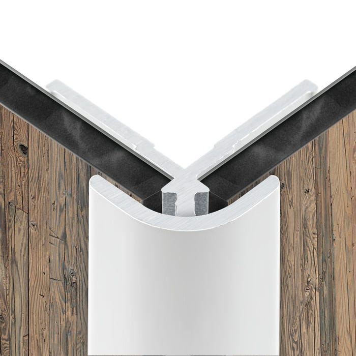 Schulte Profilé d'angle extérieur pour Panneau mural de douche, DécoDesign,  Blanc, 210 cm 3