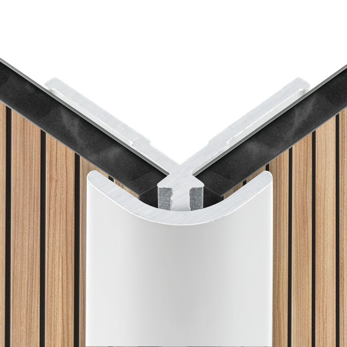 Schulte Profilé d'angle extérieur pour Panneau mural de douche, DécoDesign,  Blanc, 210 cm 2