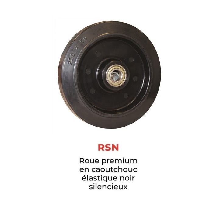 Diable acier HT250/PRIM2-RSN tablier télescopique premium 250kg roues caoutchouc élastique noir Stockman 1