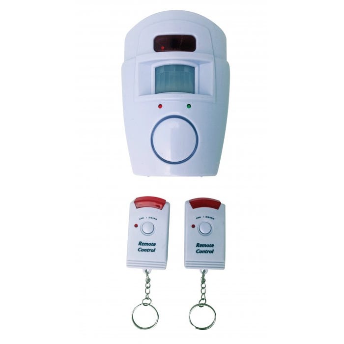 Mini Alarme à détecteur de mouvement et 2 télécommandes 0