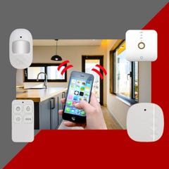 Kit alarme de maison gsm et wifi lifebox kit 3 4