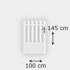Portillon PVC standard ALENÇON blanc DROIT 1000x1450 mm - Poignée à droite 2