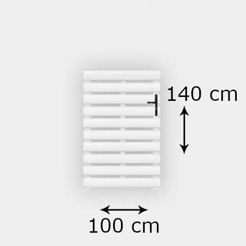 Portillon PVC standard LYON blanc 1000x1400 mm - Poignée à droite 2