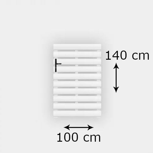 Portillon PVC standard LYON blanc 1000x1400 mm - Poignée à gauche 2