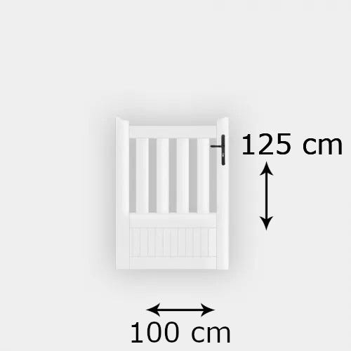 Portillon PVC standard ETRETAT blanc 1000x1250 mm Sens d'ouverture - Poignée à droite 2