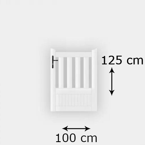 Portillon PVC standard ETRETAT blanc 1000x1250 mm Sens d'ouverture - Poignée à gauche 2