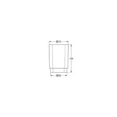 Grohe Selection Cube Verre en cristal, blanc satiné daVinci (40783000) 1