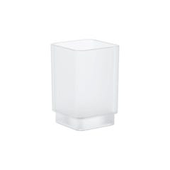 Grohe Selection Cube Verre en cristal, blanc satiné daVinci (40783000) 0