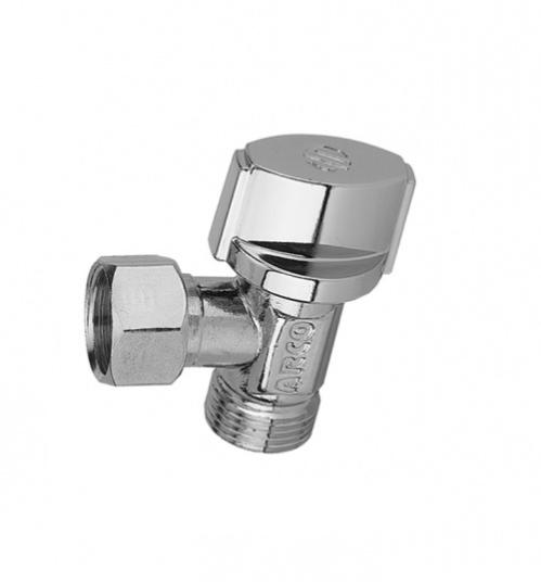 Robinet d'arrêt 1/4 de tour équerre manette métal - Sféraco