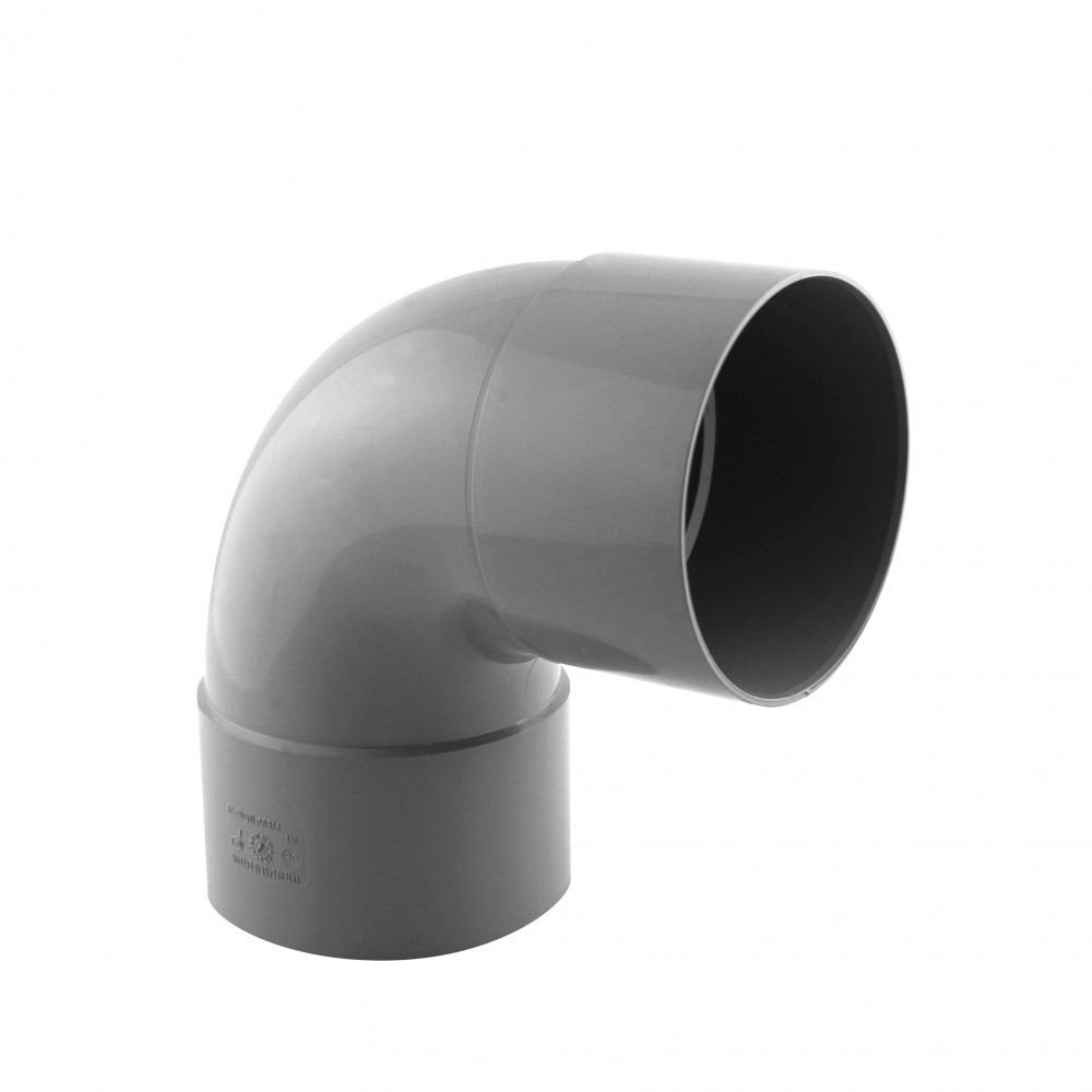 Interplast -ø 100 mm, Coude PVC évacuation, 87°30' F-F-SRBCOF87100
