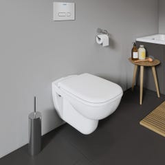 Duravit D-Code WC suspendu à fond creux 35.5x54.5cm avec abattant WC blanc 2