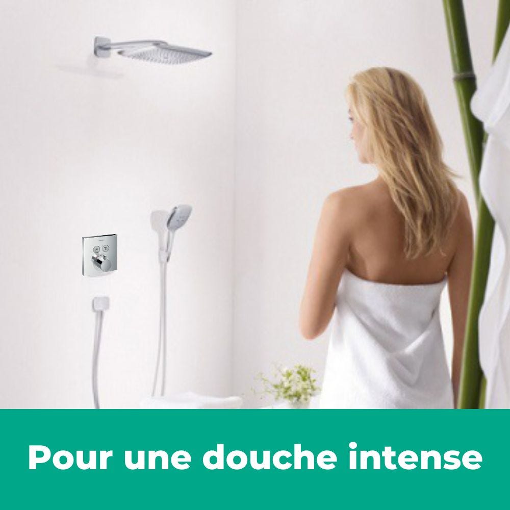 Lot robinet douche encastré thermostatique HANSGROHE + Douche de tête Raindance E 240 fixation murale 1