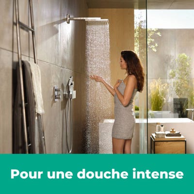 Lot robinet douche encastré thermostatique HANSGROHE ShowerSelect + Douche de tête Raindance E 300 fixation murale 1