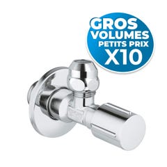 Grohe Lot de 10 robinets d'Arret 1/2 Pouces Pièce Détachée (22037000-GVP10)