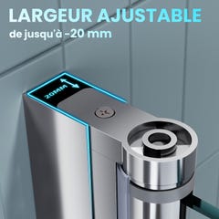 SIRHONA Porte de douche plié,Très design & moderne et facile à nettoyer， 90x195cm 3