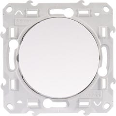 Bouton-poussoir ODACE 10A à vis blanc - SCHNEIDER ELECTRIC - S520206 0