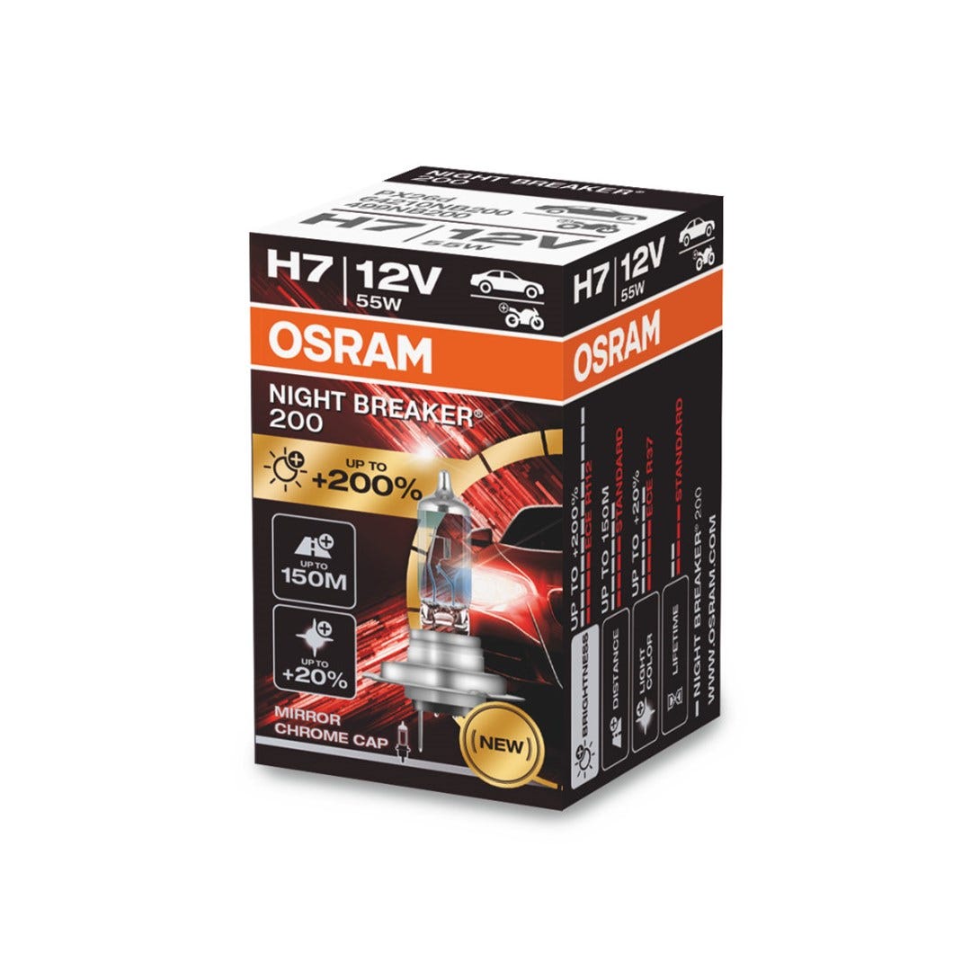 OSRAM NIGHT BREAKER 200 H7 AUTO LAMPE HALOGÈNE 2 pièce(s) 2