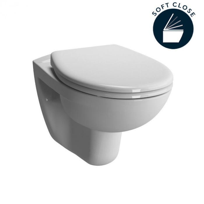 Villeroy & Boch Pack WC Bâti-support Viconnect + WC suspendu Normus + Abattant frein de chute + Plaque blanche (ViConnectNormus-2) 2