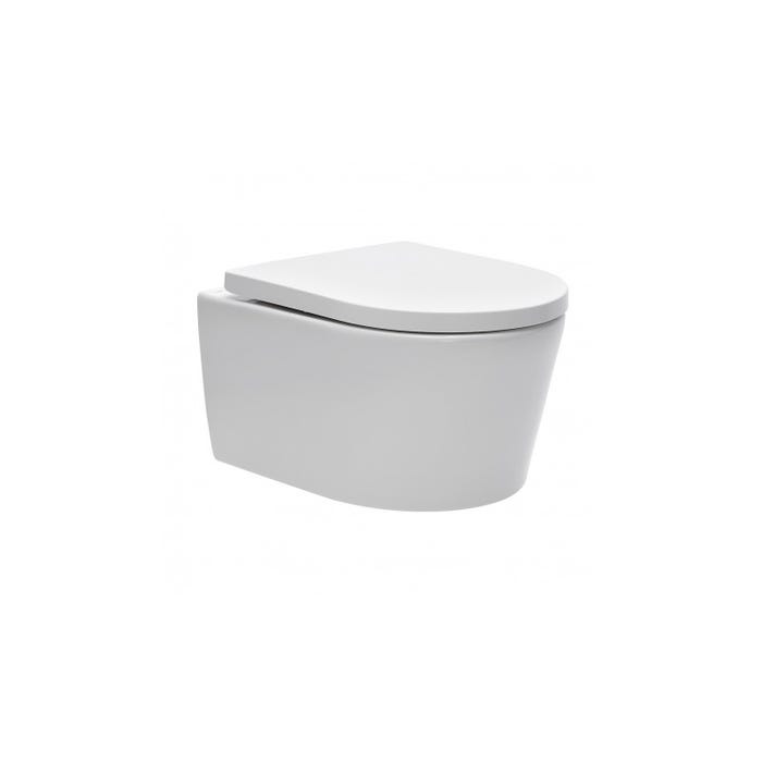 Grohe Pack WC Rapid SL + WC sans bride SAT, fixations cachées + Plaque Chrome Mat (RapidSL-SATrimless-5) 3