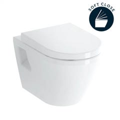 Grohe Pack WC Bâti Autoportant Rapid SL + WC suspendu Integra + Abattant softclose + Plaque chrome mat (ProjectIntegra-5) 2