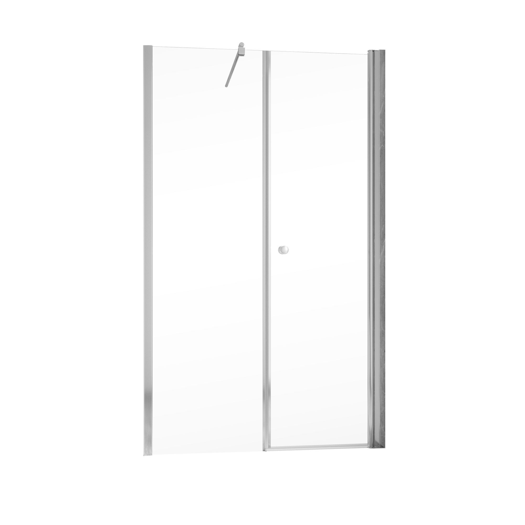 Schulte Porte de douche pivotante, verre 6 mm, profilé aspect chromé, Garant, 120 x 200 cm, ouverture vers la droite 1
