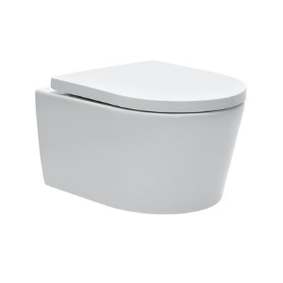 Geberit Pack WC bâti-support UP720 extra-plat + WC sans bride SAT + Abattant softclose + Plaque chrome brillant (SLIM-SATrimless-N) 2