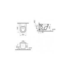 Vitra Pack WC Bâti support en verre trempé/aluminium brossé avec plaque intégrée, Blanc + WC suspendu avec Abattant en Duroplast 4