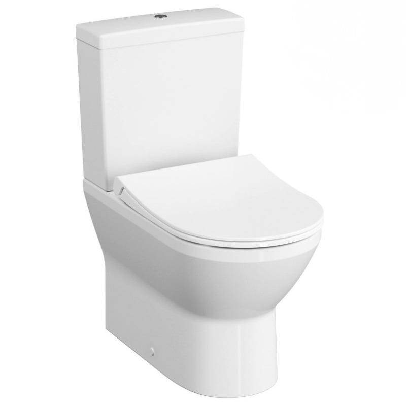 Vitra Integra Pack WC à poser sans bride avec abattant frein de chute et réservoir, Blanc (9859-003-7202) 0
