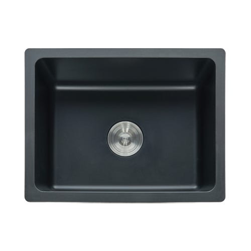Évier simple 560 mm - granit noir - Kalmie 0
