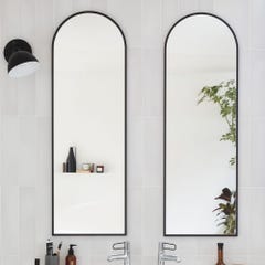 Miroir de salle de bain JACOB DELAFON grande hauteur Silhouette 120x40cm, Noir satiné 1
