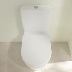 WC à poser sans bride VILLEROY ET BOCH Avento avec abattant frein de chute déclipsable + nettoyant Briochin 5