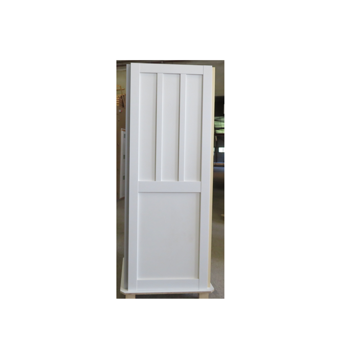 Porte Coulissante Atelier 2 Panneaux Blanc Avec Meneaux H204 x L83 GD MENUISERIES 0
