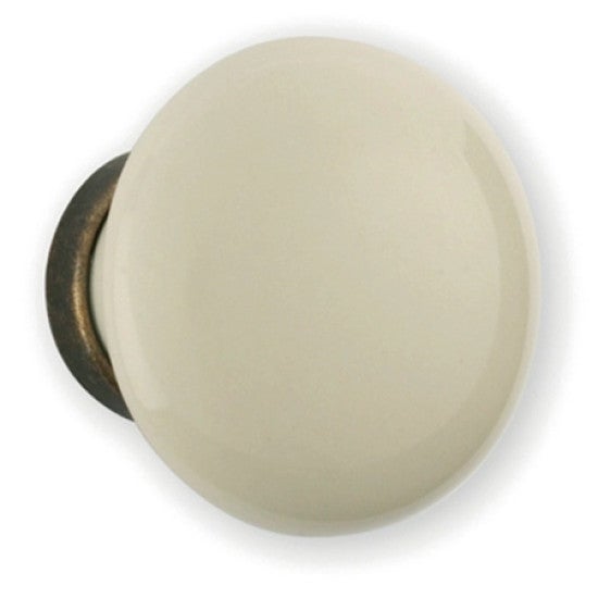 Bouton porcelaine blanc Ø 30 mm 0