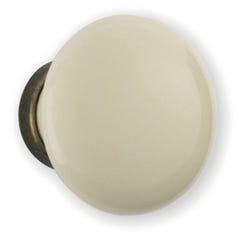 Bouton porcelaine blanc Ø 35 mm