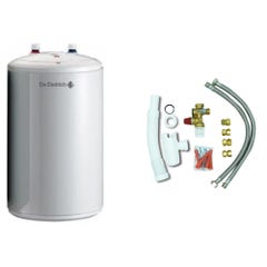 Chauffe eau électrique Cor-Email Bloc De Dietrich 10 L Sur évier + kit d'installation complet 0