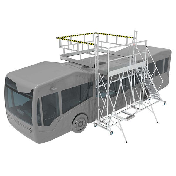 Plateforme maintenance toiture camion - Hauteur Plate-forme : 2,63 m - PMTC 0