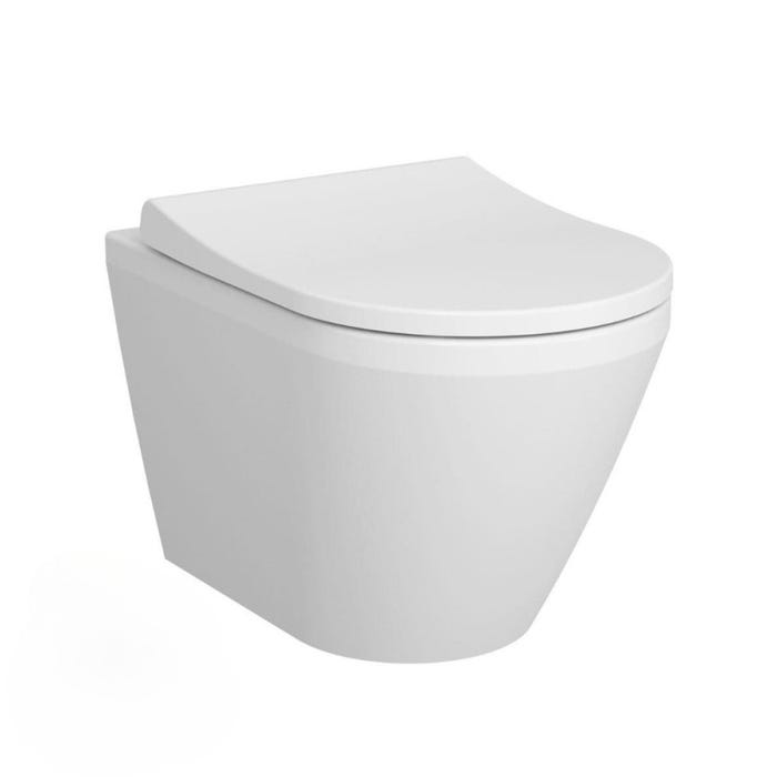 Grohe Pack WC Bâti Autoportant Rapid SL + WC sans bride Integra + Abattant softclose + Plaque chrome (ProjectIntegraRimless-1) 1